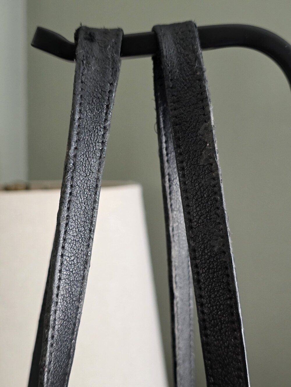YSL Saint Laurent Paris Black Leather Fringe Tote Bag COA Detachable Pouch Large - Picture 7 of 16